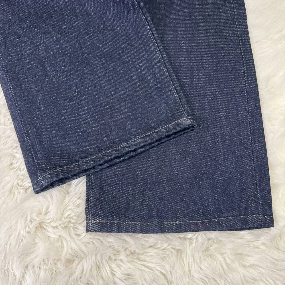 JW Anderson x Uniqlo Straight Jeans Women 26x31 (29x30.75) Blue Denim Collab JWA - Picture 8 of 12